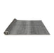 Sideview of Abstract Gray Modern Rug, abs179gry