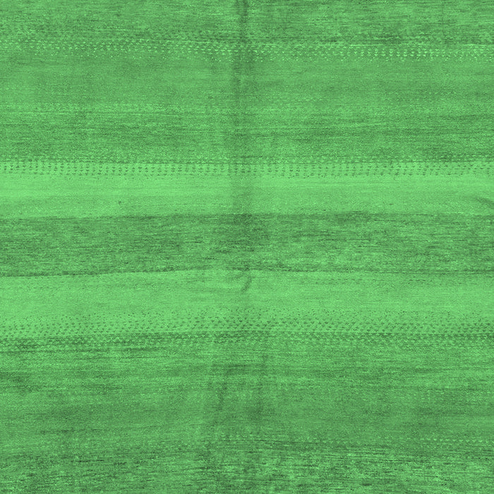 Square Machine Washable Abstract Emerald Green Modern Area Rugs, wshabs179emgrn