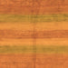 Square Abstract Orange Modern Rug, abs179org