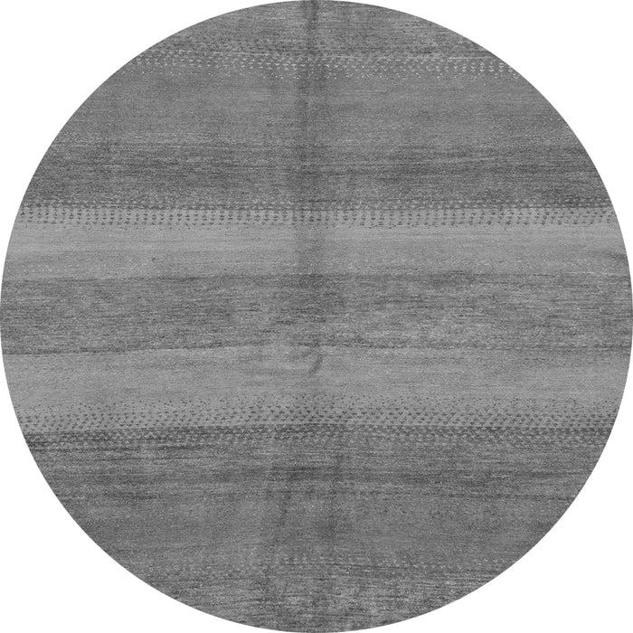 Round Abstract Gray Modern Rug, abs179gry