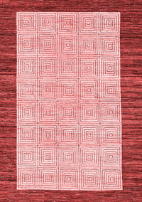 Oriental Red Modern Rug, abs17red