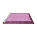 Sideview of Machine Washable Oriental Purple Modern Area Rugs, wshabs17pur