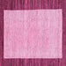 Square Oriental Pink Modern Rug, abs17pnk