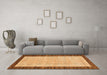 Machine Washable Oriental Orange Modern Area Rugs in a Living Room, wshabs17org