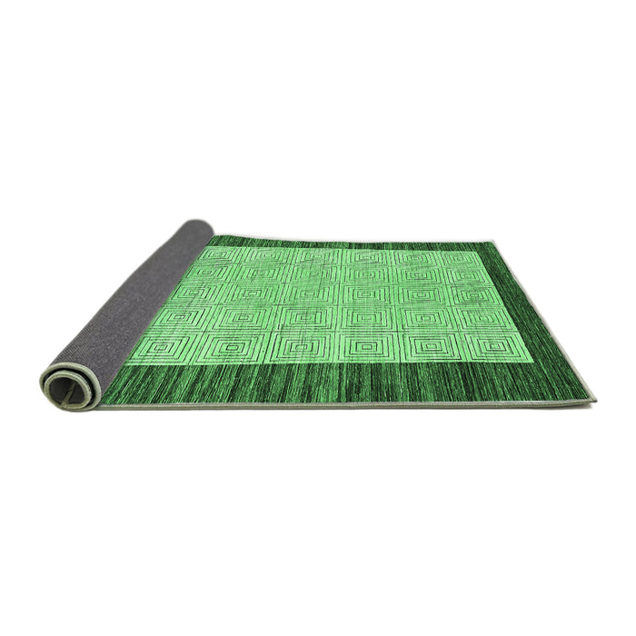 Sideview of Oriental Emerald Green Modern Rug, abs17emgrn