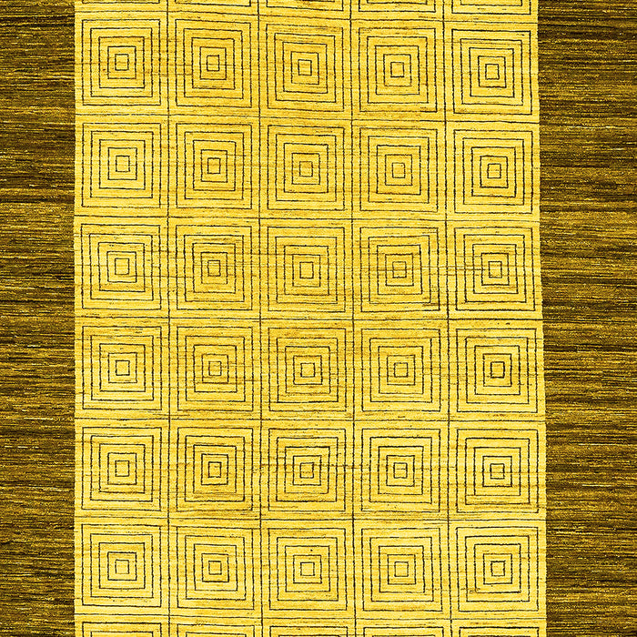 Oriental Yellow Modern Rug, abs17yw