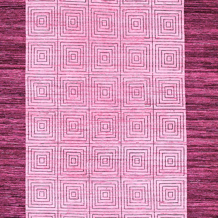 Machine Washable Oriental Pink Modern Rug, wshabs17pnk