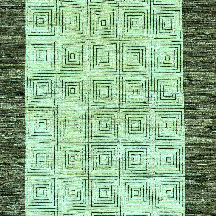 Machine Washable Oriental Light Blue Modern Rug, wshabs17lblu