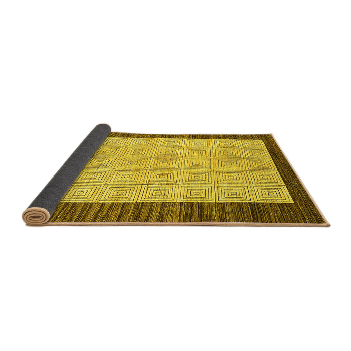 Sideview of Oriental Yellow Modern Rug, abs17yw