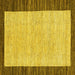 Square Oriental Yellow Modern Rug, abs17yw