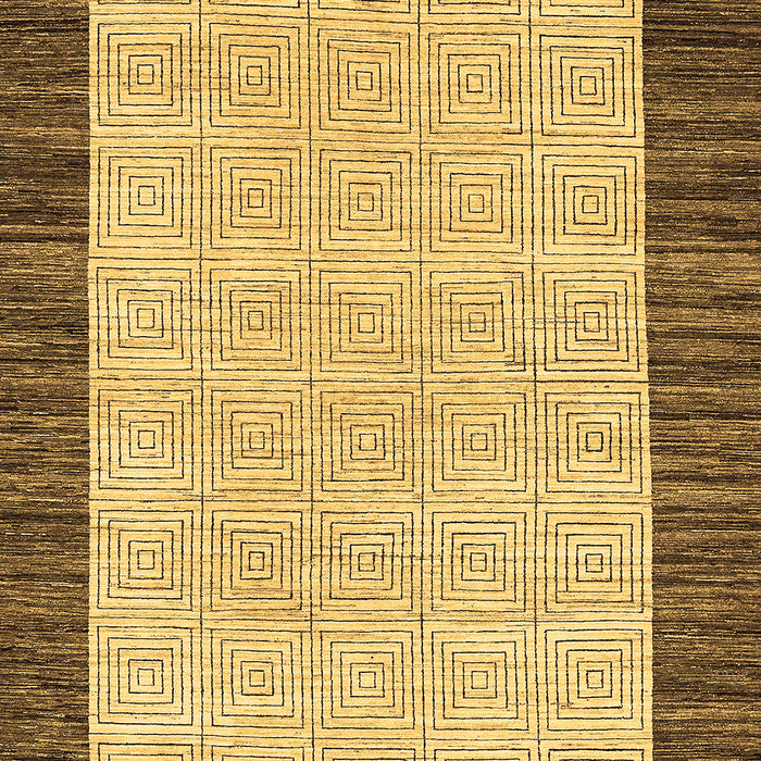 Machine Washable Oriental Brown Modern Rug, wshabs17brn