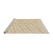 Sideview of Machine Washable Abstract Khaki Gold Rug, wshabs1800