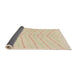 Sideview of Abstract Khaki Gold Solid Rug, abs1800