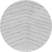 Round Machine Washable Solid Gray Modern Rug, wshabs1800gry