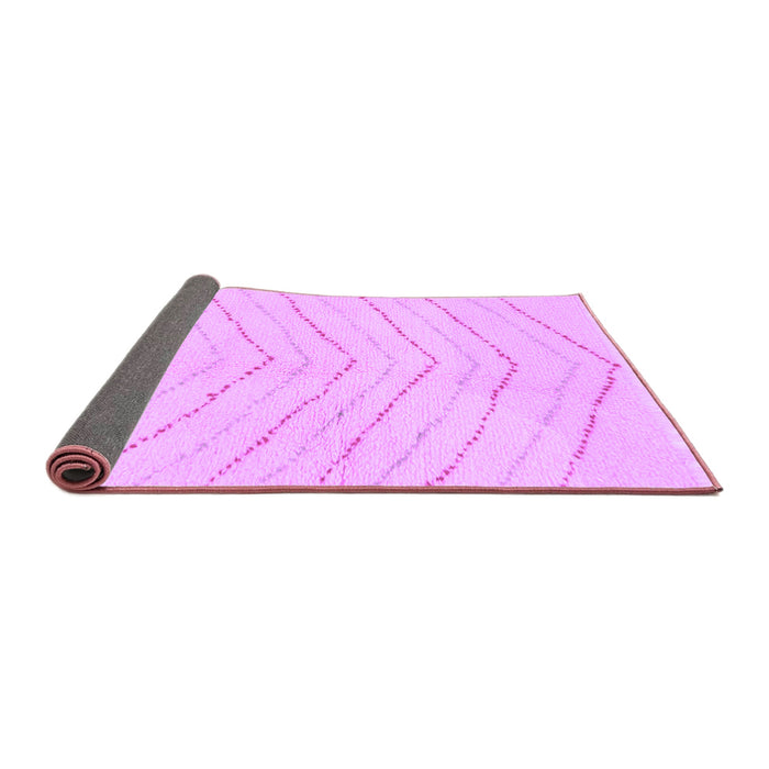 Sideview of Solid Purple Modern Rug, abs1800pur