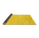 Sideview of Solid Yellow Modern Rug, abs1800yw