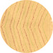 Round Solid Brown Modern Rug, abs1800brn