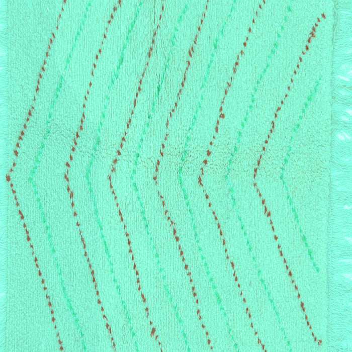 Square Solid Turquoise Modern Rug, abs1800turq