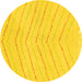 Round Solid Yellow Modern Rug, abs1800yw