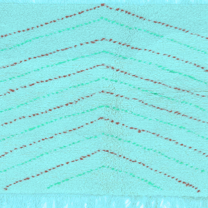 Square Machine Washable Solid Light Blue Modern Rug, wshabs1800lblu