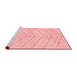 Modern Red Washable Rugs