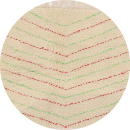 Round Abstract Khaki Gold Solid Rug, abs1800