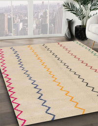 Abstract Brown Solid Rug, abs1801