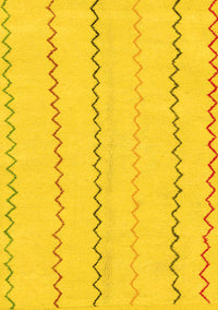 Solid Yellow Modern Rug, abs1801yw