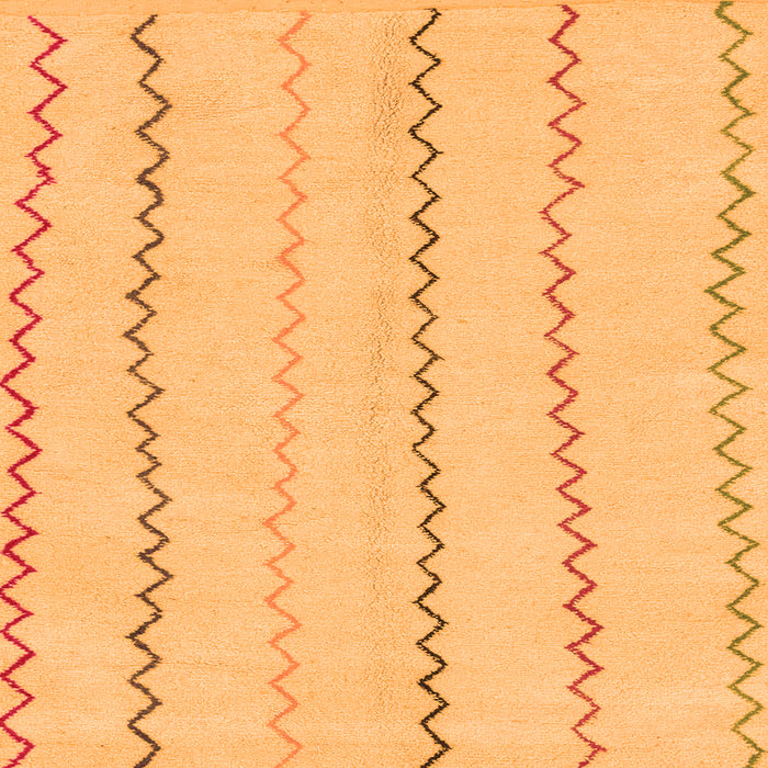 Square Solid Orange Modern Rug, abs1801org