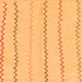 Square Solid Orange Modern Rug, abs1801org