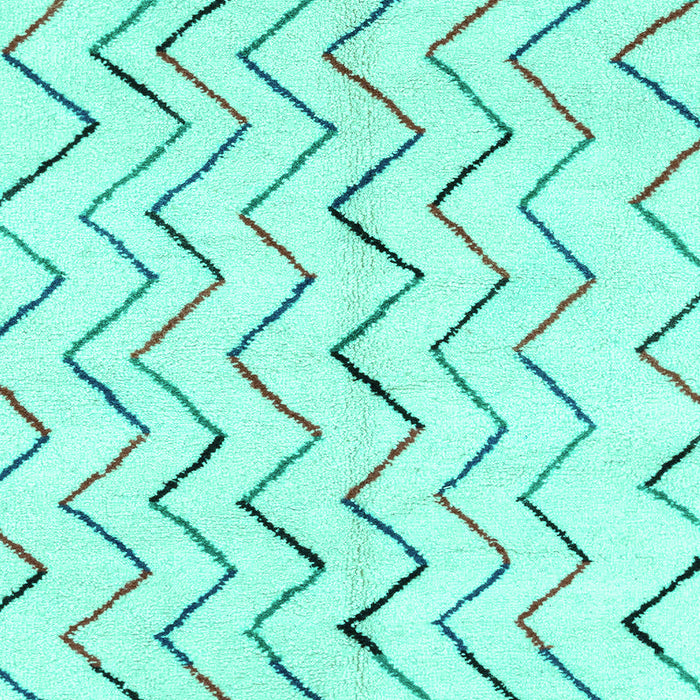 Machine Washable Solid Turquoise Modern Area Rugs, wshabs1802turq