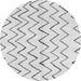 Round Solid Gray Modern Rug, abs1802gry