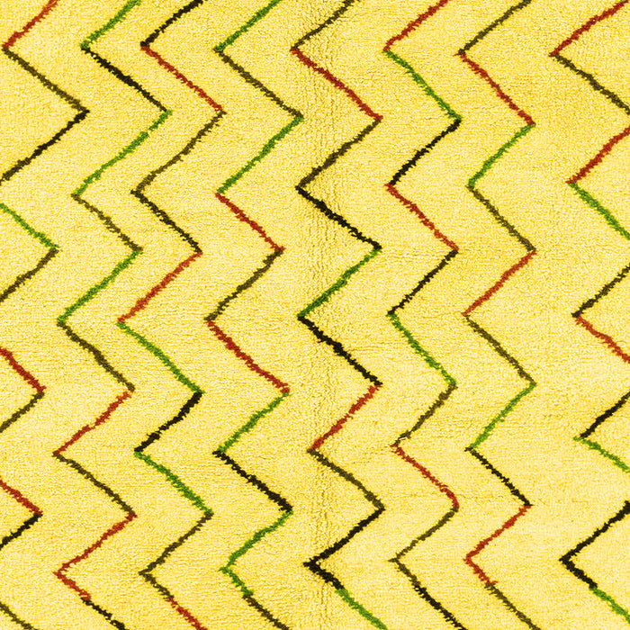 Solid Yellow Modern Rug, abs1802yw