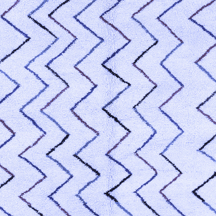 Machine Washable Solid Blue Modern Rug, wshabs1802blu