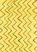 Machine Washable Solid Yellow Modern Rug, wshabs1802yw