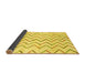 Sideview of Solid Yellow Modern Rug, abs1802yw