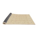 Sideview of Abstract Khaki Gold Solid Rug, abs1803