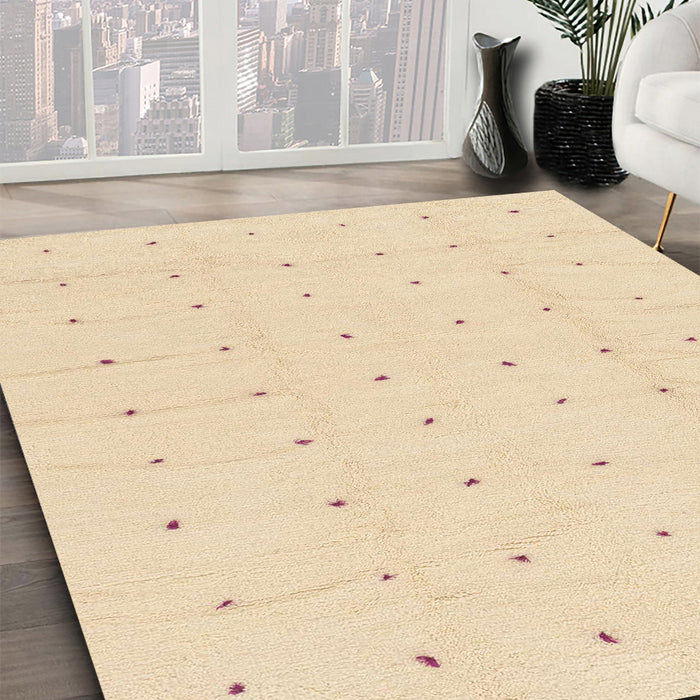 Machine Washable Abstract Khaki Gold Rug in a Family Room, wshabs1803