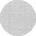 Round Solid Gray Modern Rug, abs1803gry