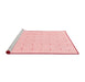 Modern Red Washable Rugs