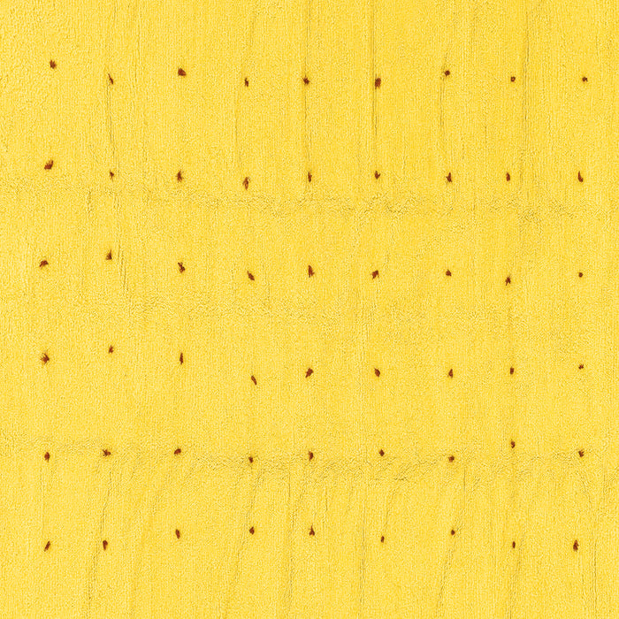 Square Machine Washable Solid Yellow Modern Rug, wshabs1803yw