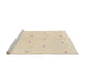 Sideview of Machine Washable Abstract Pastel Orange Rug, wshabs1804