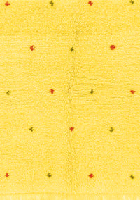 Solid Yellow Modern Rug, abs1804yw