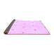 Sideview of Solid Purple Modern Rug, abs1804pur