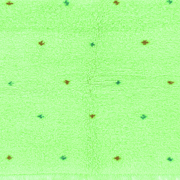 Square Machine Washable Solid Green Modern Area Rugs, wshabs1804grn
