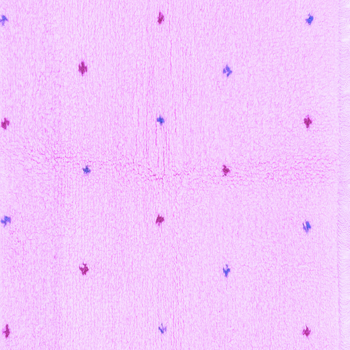 Square Machine Washable Solid Purple Modern Area Rugs, wshabs1804pur