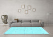 Machine Washable Solid Light Blue Modern Rug in a Living Room, wshabs1804lblu