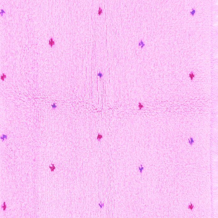 Square Solid Pink Modern Rug, abs1804pnk