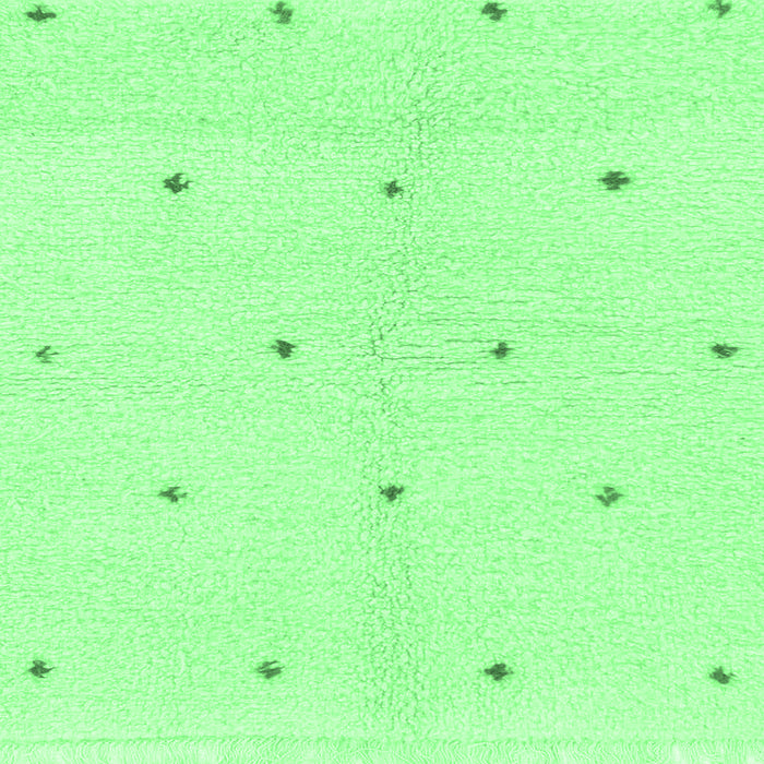 Square Machine Washable Solid Emerald Green Modern Area Rugs, wshabs1804emgrn