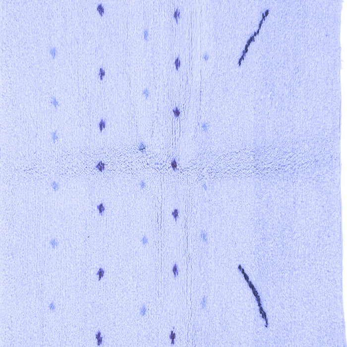 Square Solid Blue Modern Rug, abs1805blu